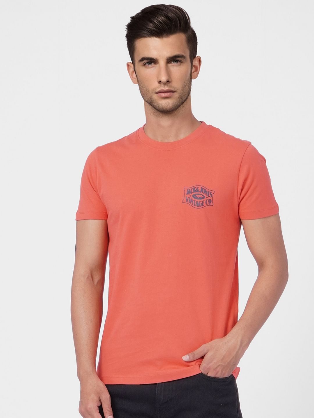 Red Crew Neck T-shirt