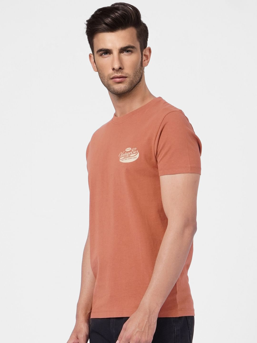 Brown Crew Neck T-shirt