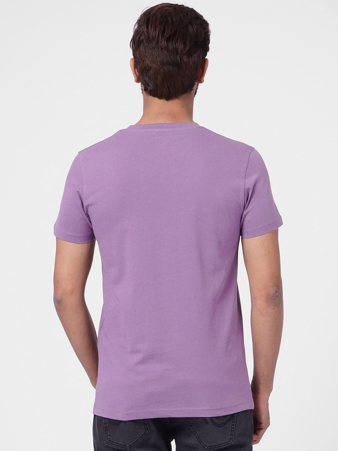 Purple Crew Neck T-shirt