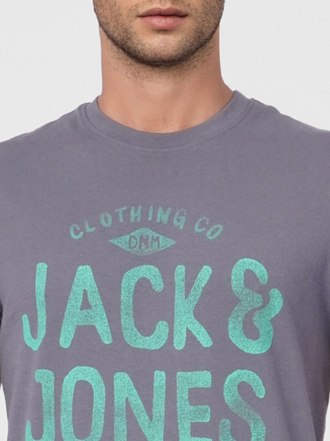 Blue Graphic Print Crew Neck T-shirt