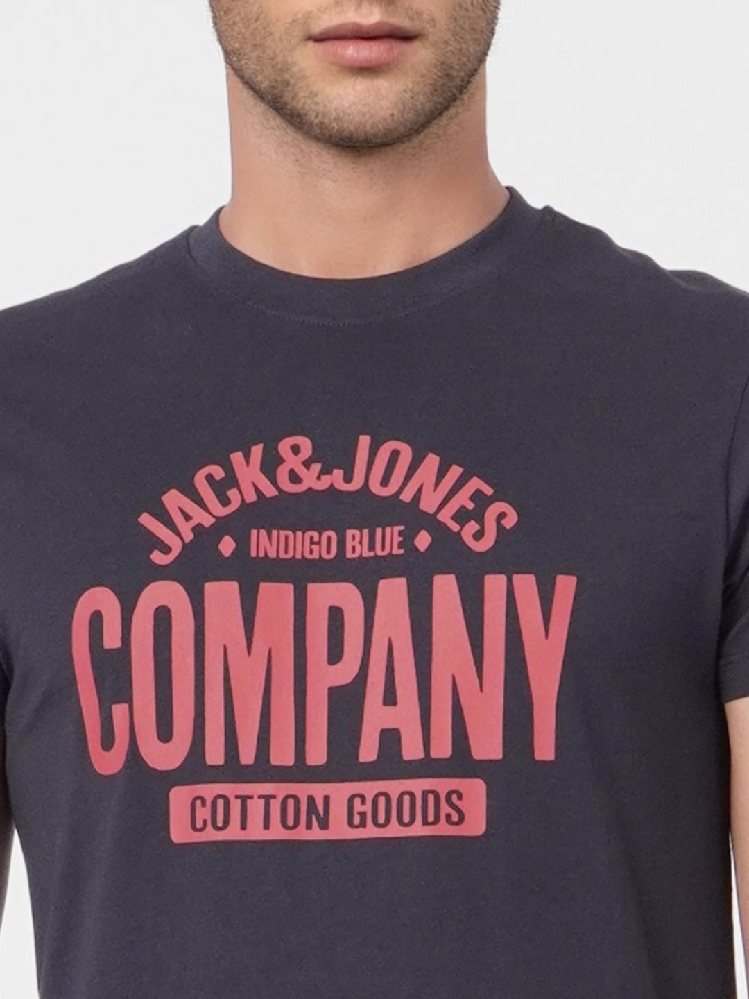 Black Graphic Print Crew Neck T-shirt