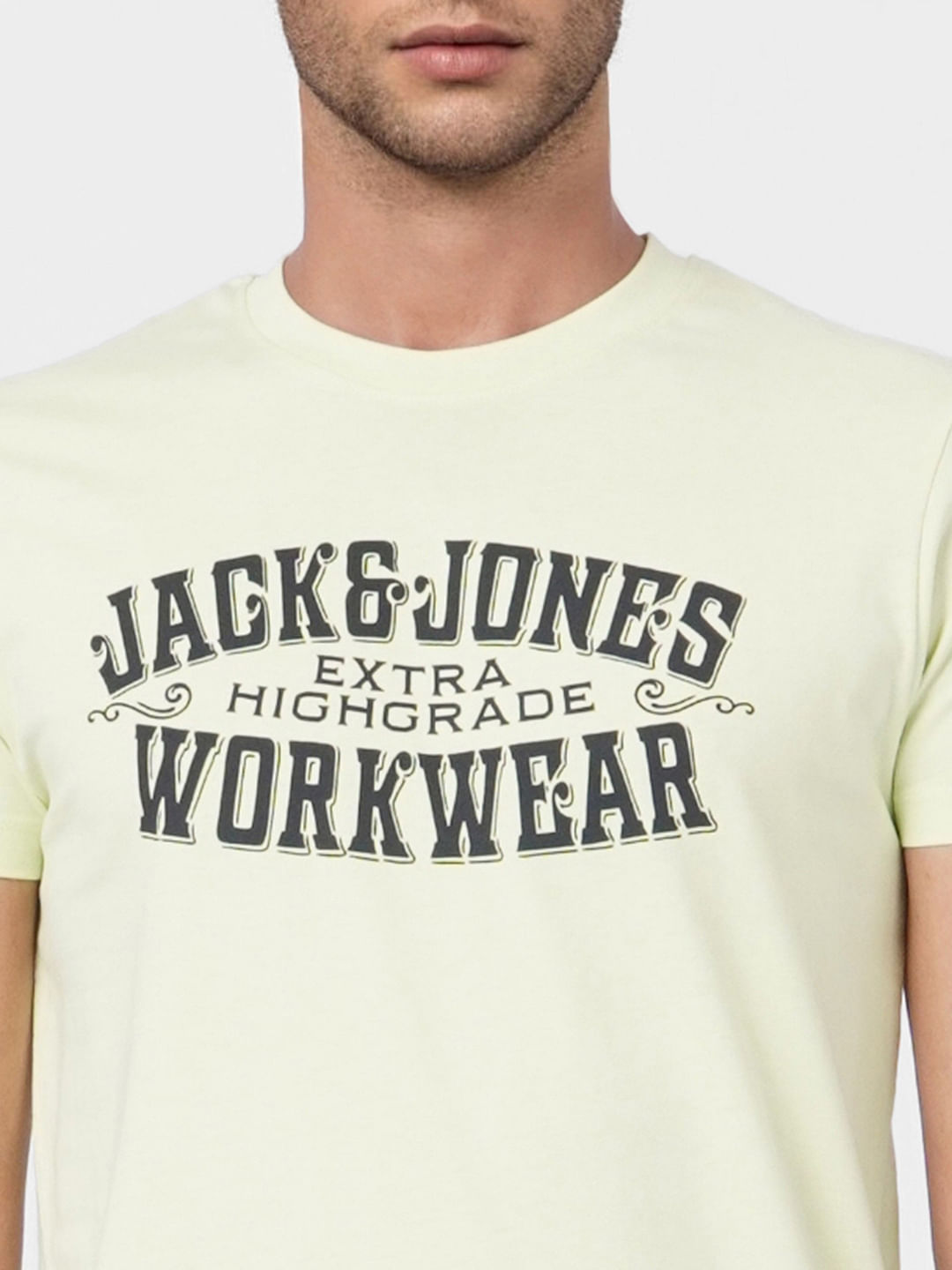 Light Green Graphic Print Crew Neck T-shirt