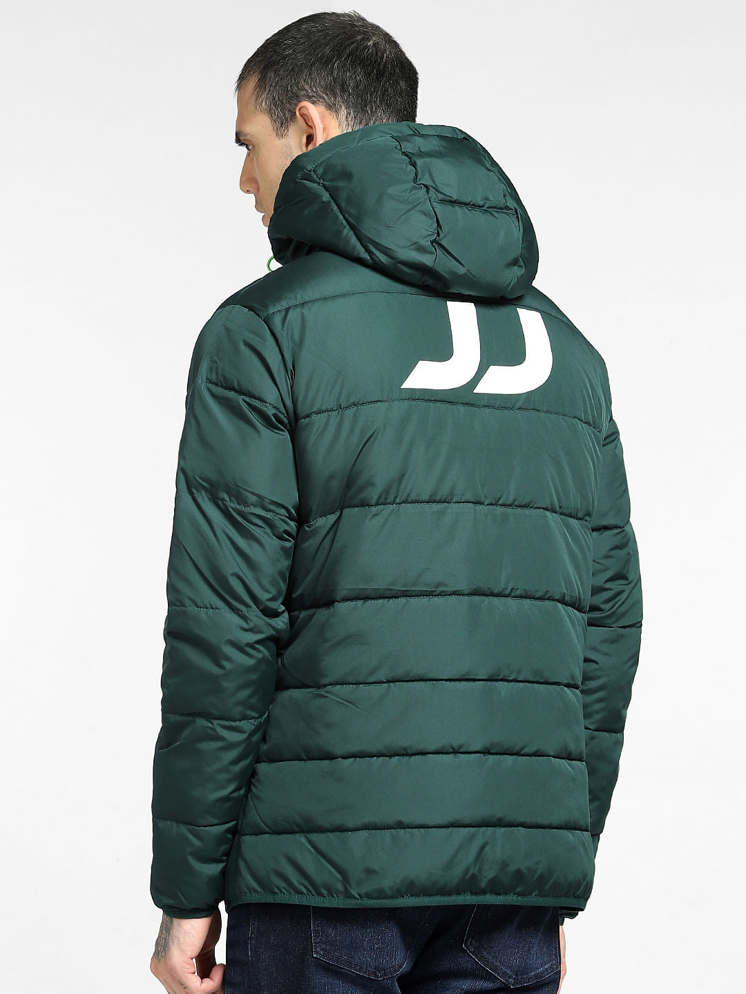 Green Hooded Puffer Jacket