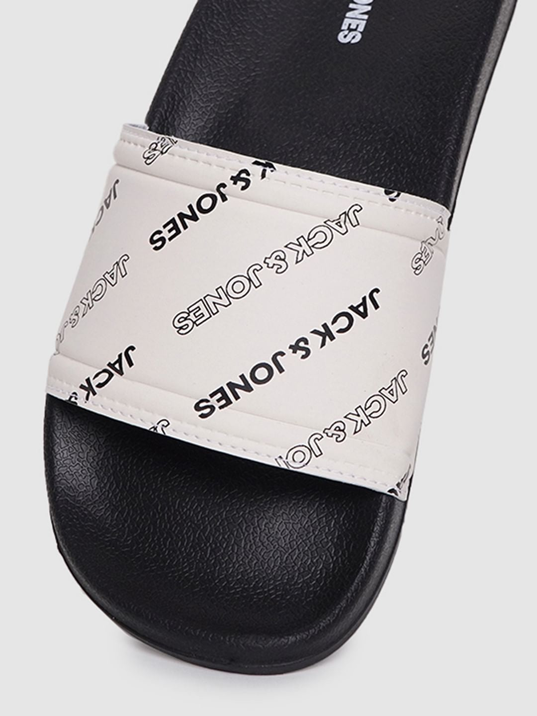 Black Logo Print Sliders