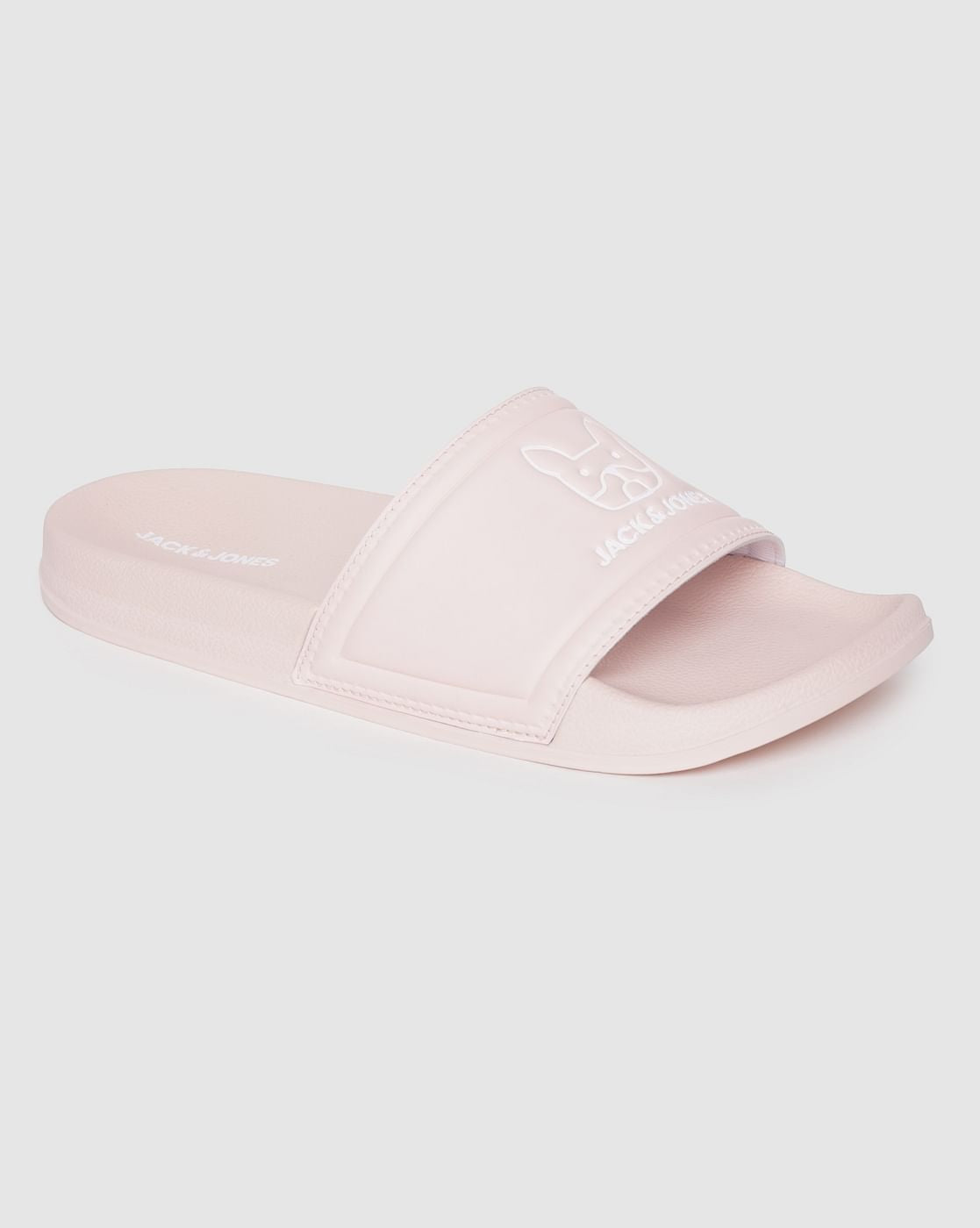 Pink Graphic Print Sliders