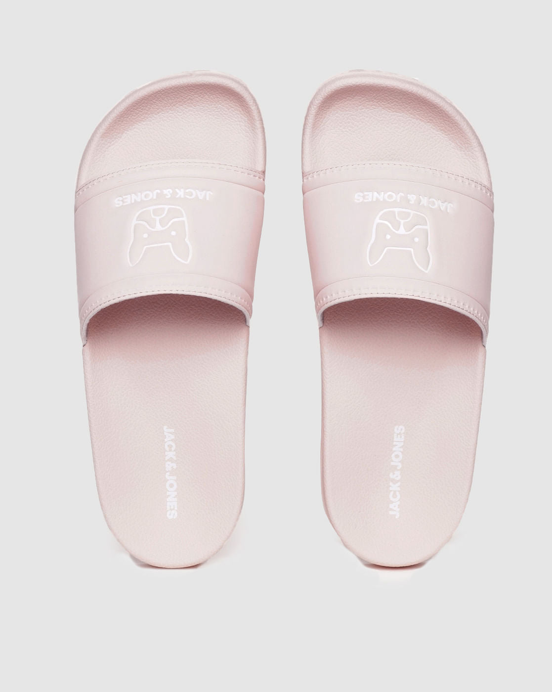 Pink Graphic Print Sliders