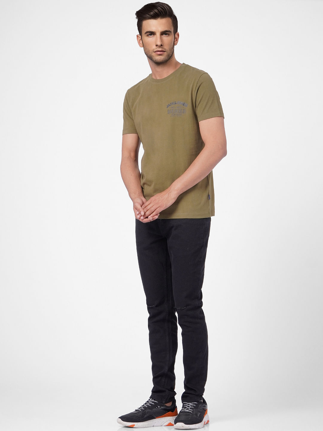 Green Plain Coloured Top