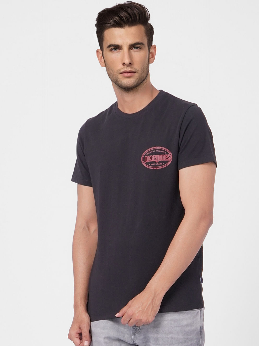 Black Crew Neck T-shirt