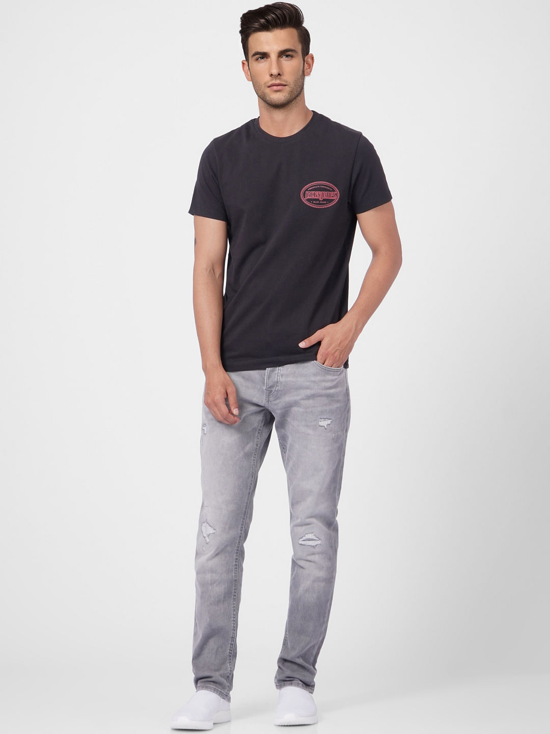 Black Crew Neck T-shirt