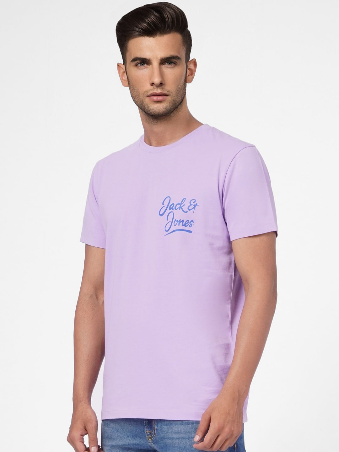 Purple Crew Neck T-shirt