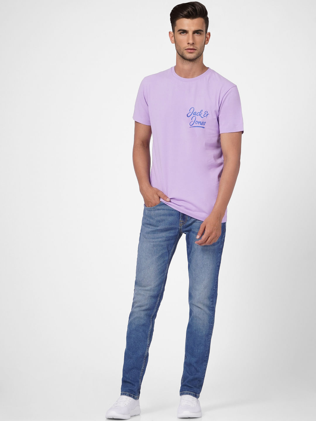 Purple Crew Neck T-shirt