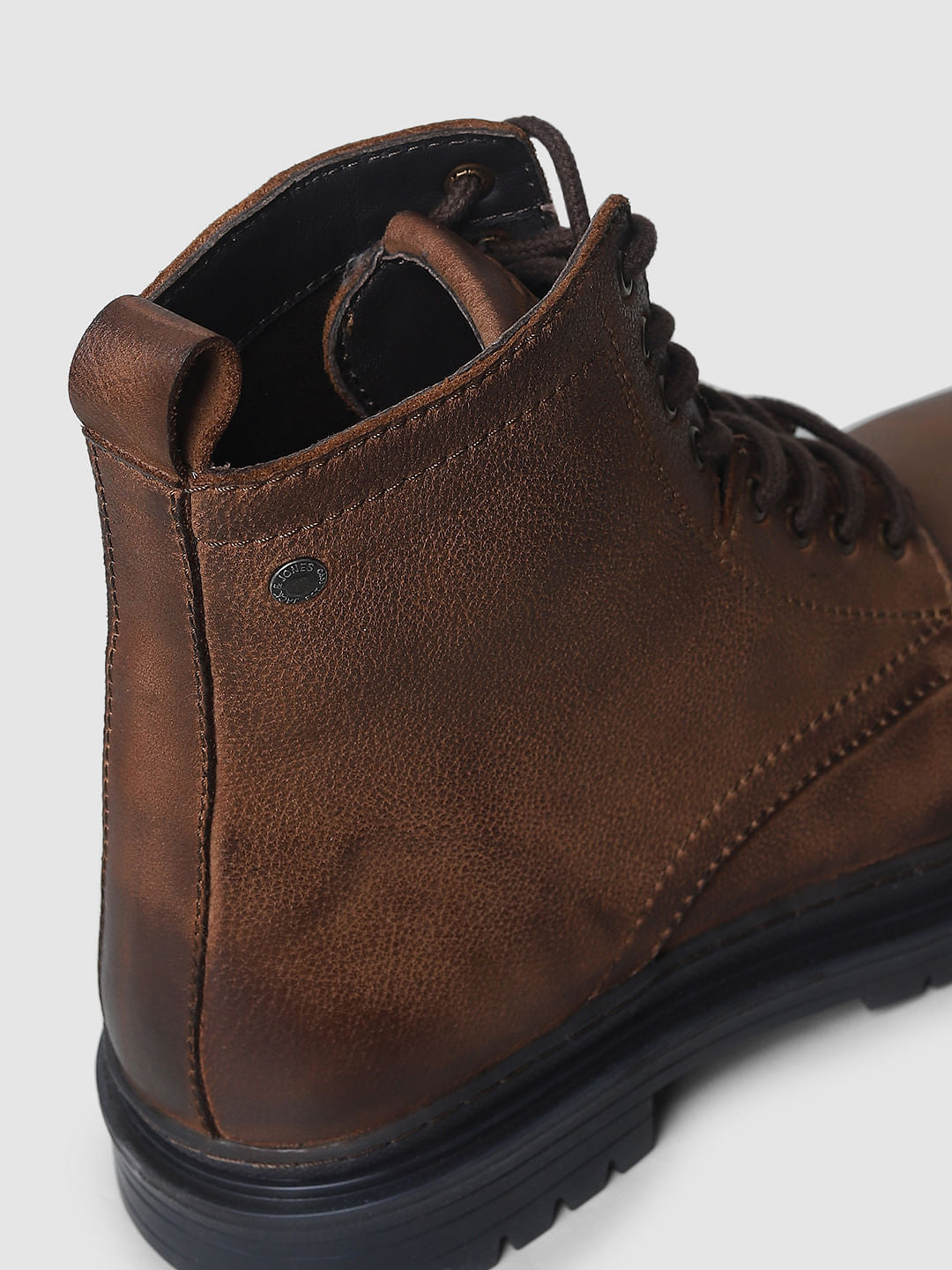 Brown Vintage Styled Leather Boots