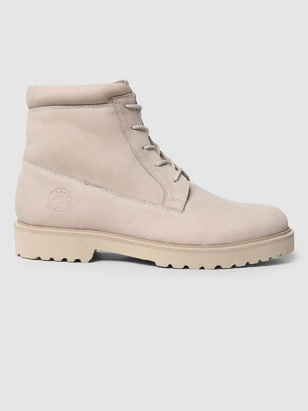 Beige Combo Boots