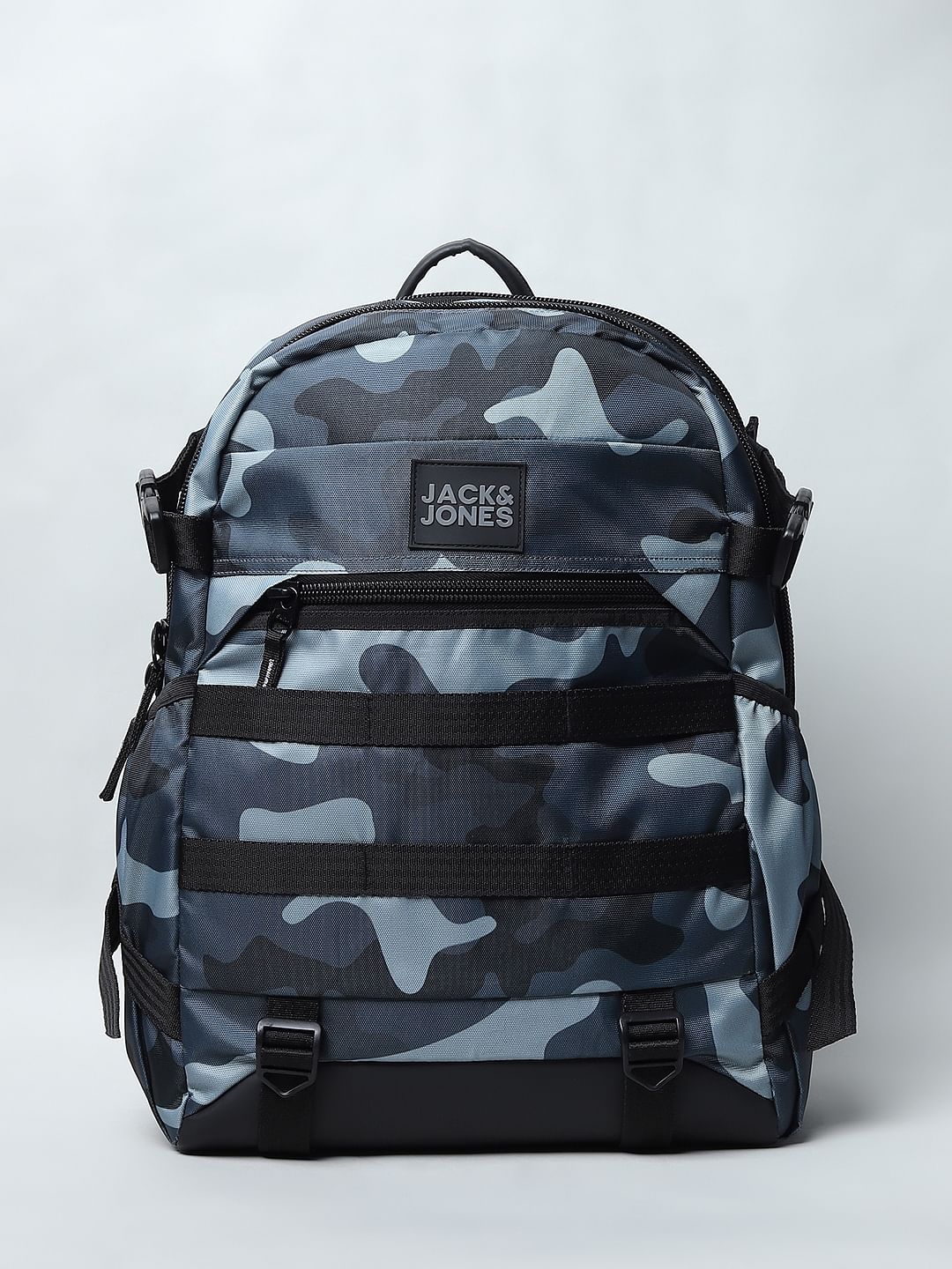 Grey Camo Print Utility Backpack