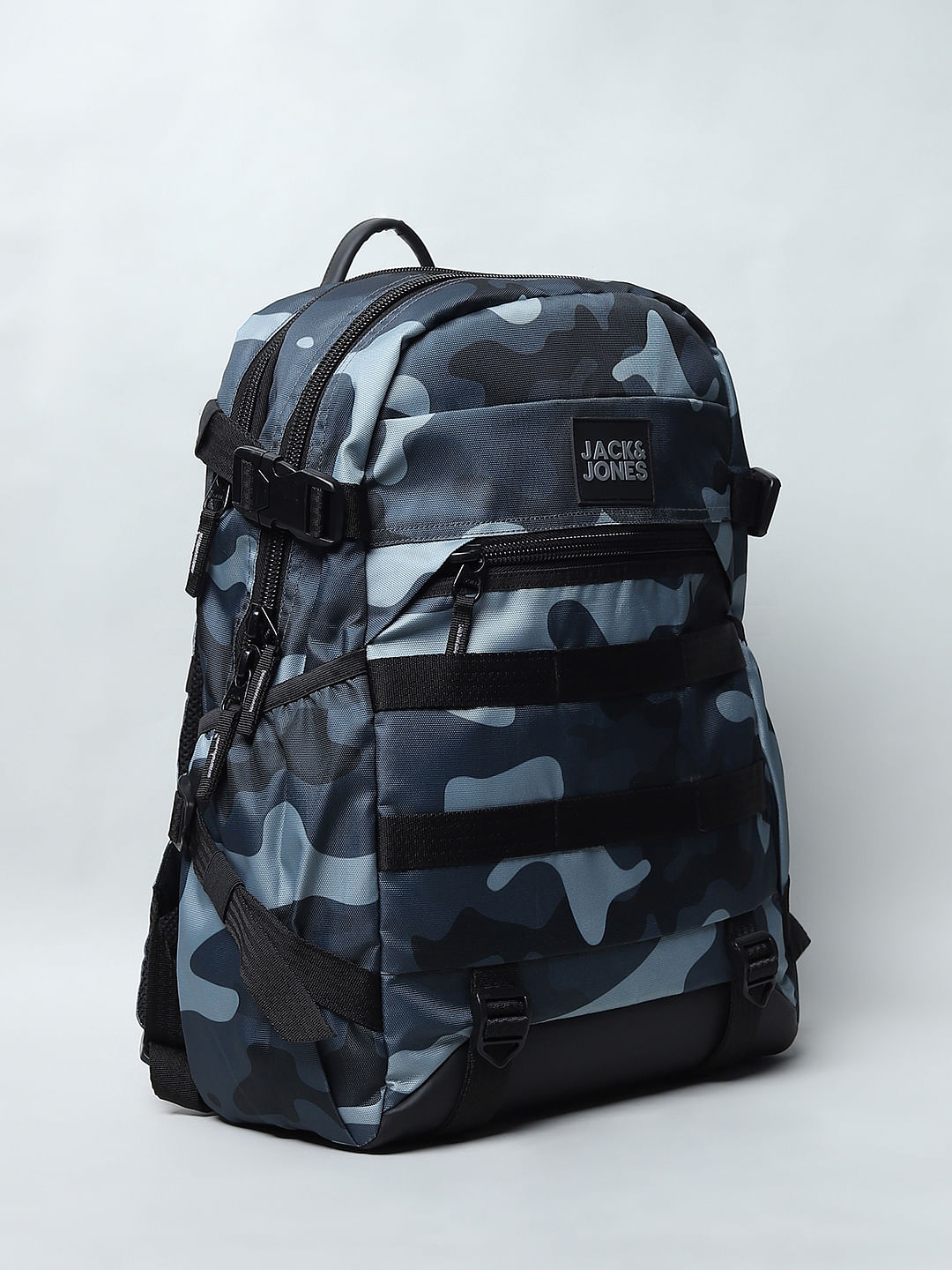 Grey Camo Print Utility Backpack