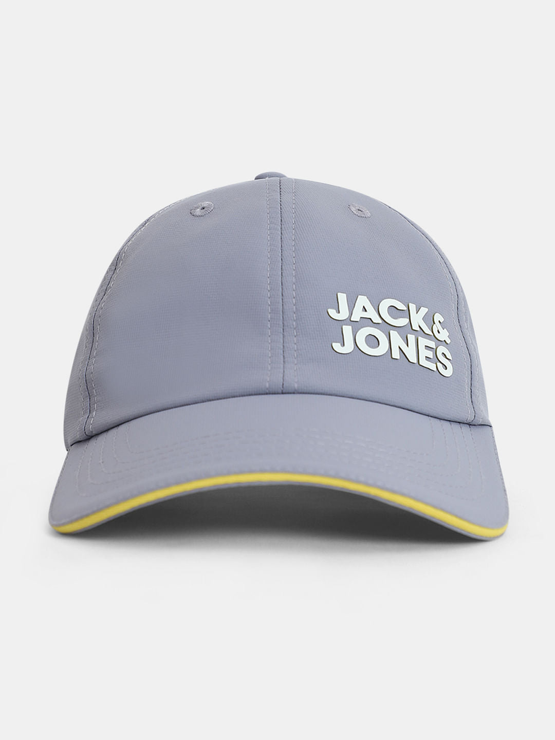 Grey Logo Print Activewear Cap