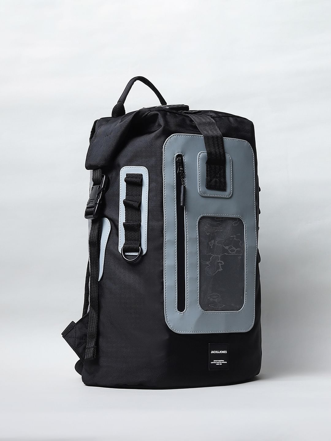 Ash Grey Roll Top Backpack