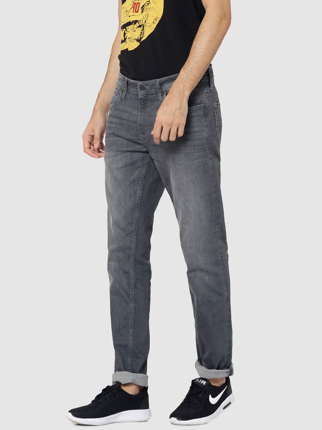Grey Low Rise Ben Skinny Jeans