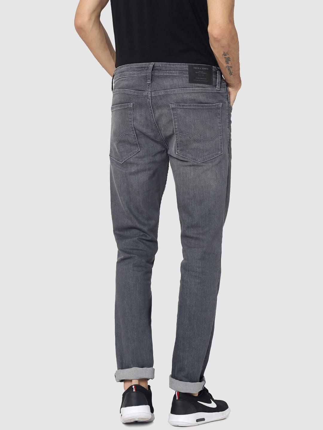 Grey Low Rise Ben Skinny Jeans