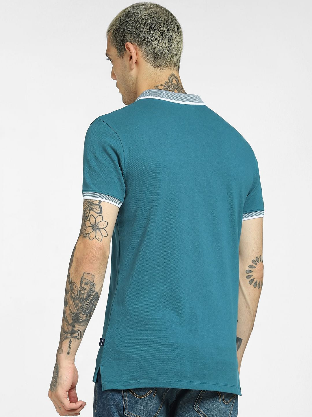 Green Polo Neck T-shirt