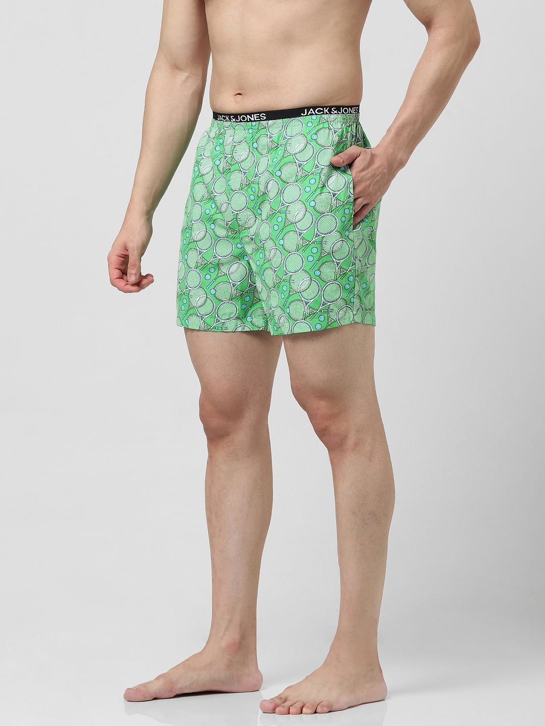 Green Printed Boxers
