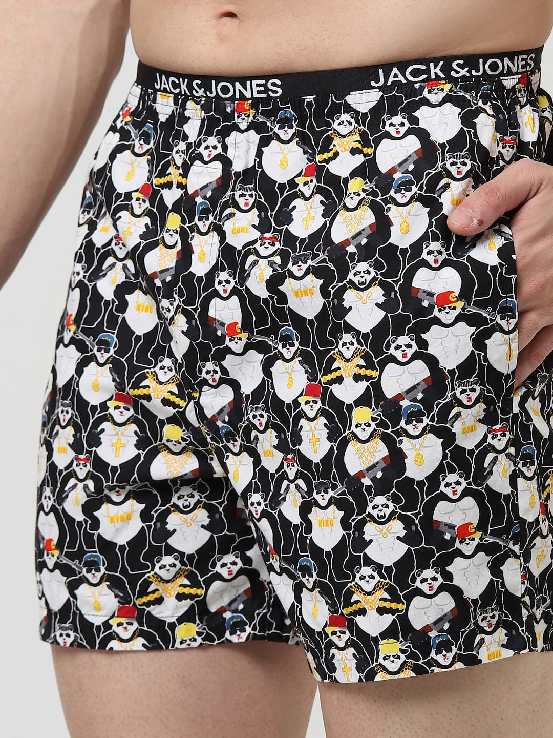 Black Printed Boxers