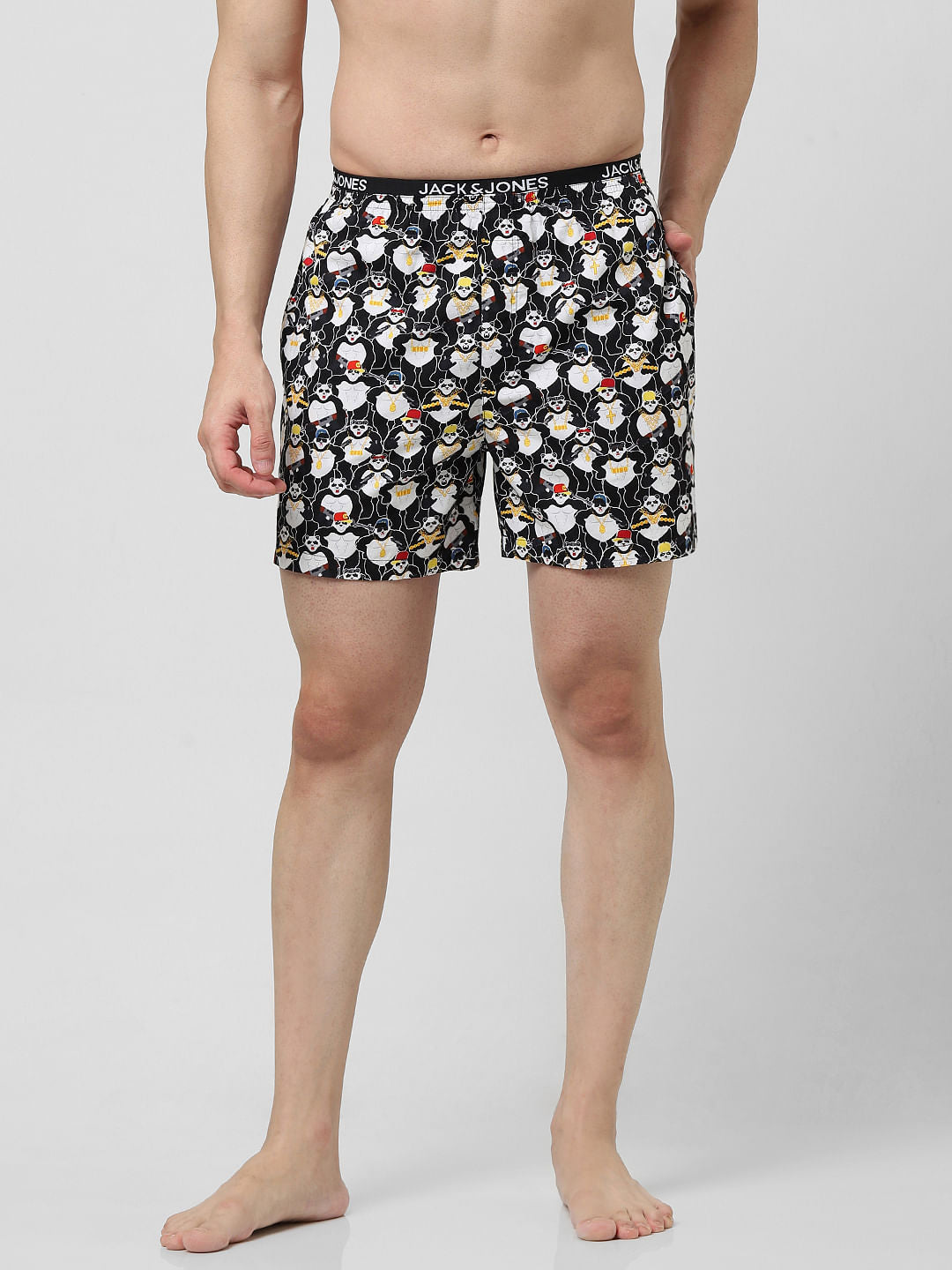 Black Printed Boxers