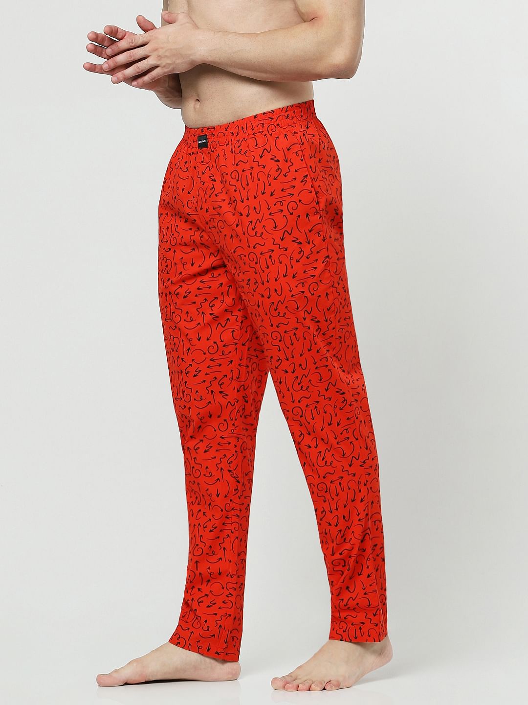 Red Printed Pyjamas