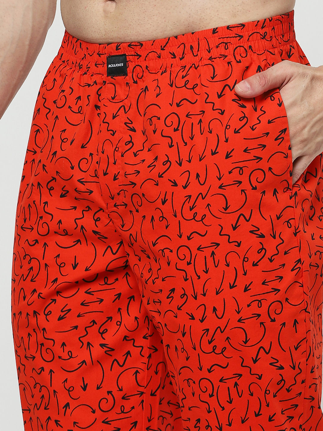 Red Printed Pyjamas
