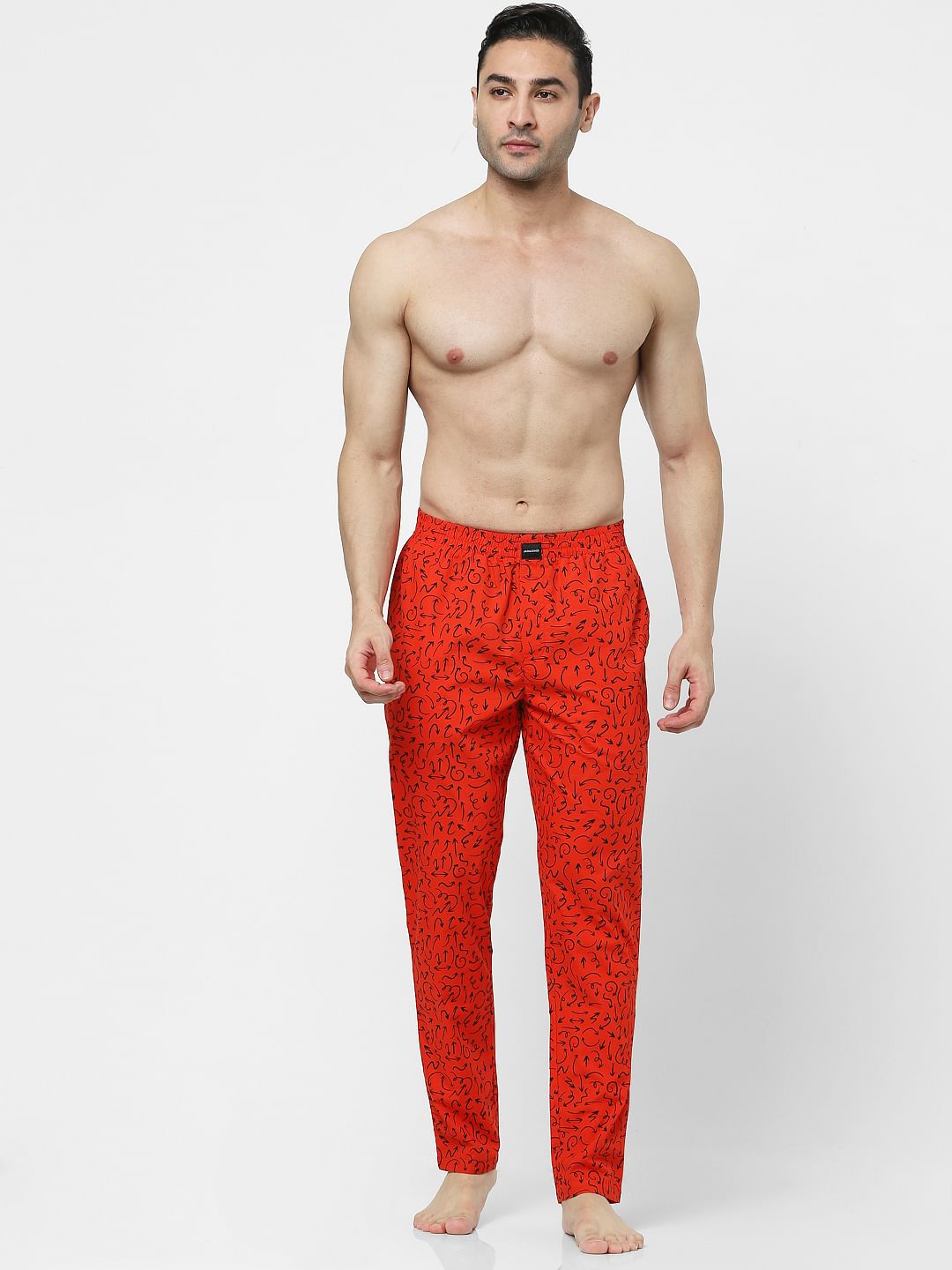 Red Printed Pyjamas