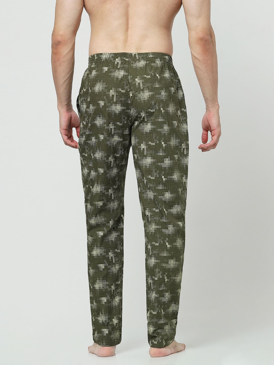Olive Printed Pyjamas