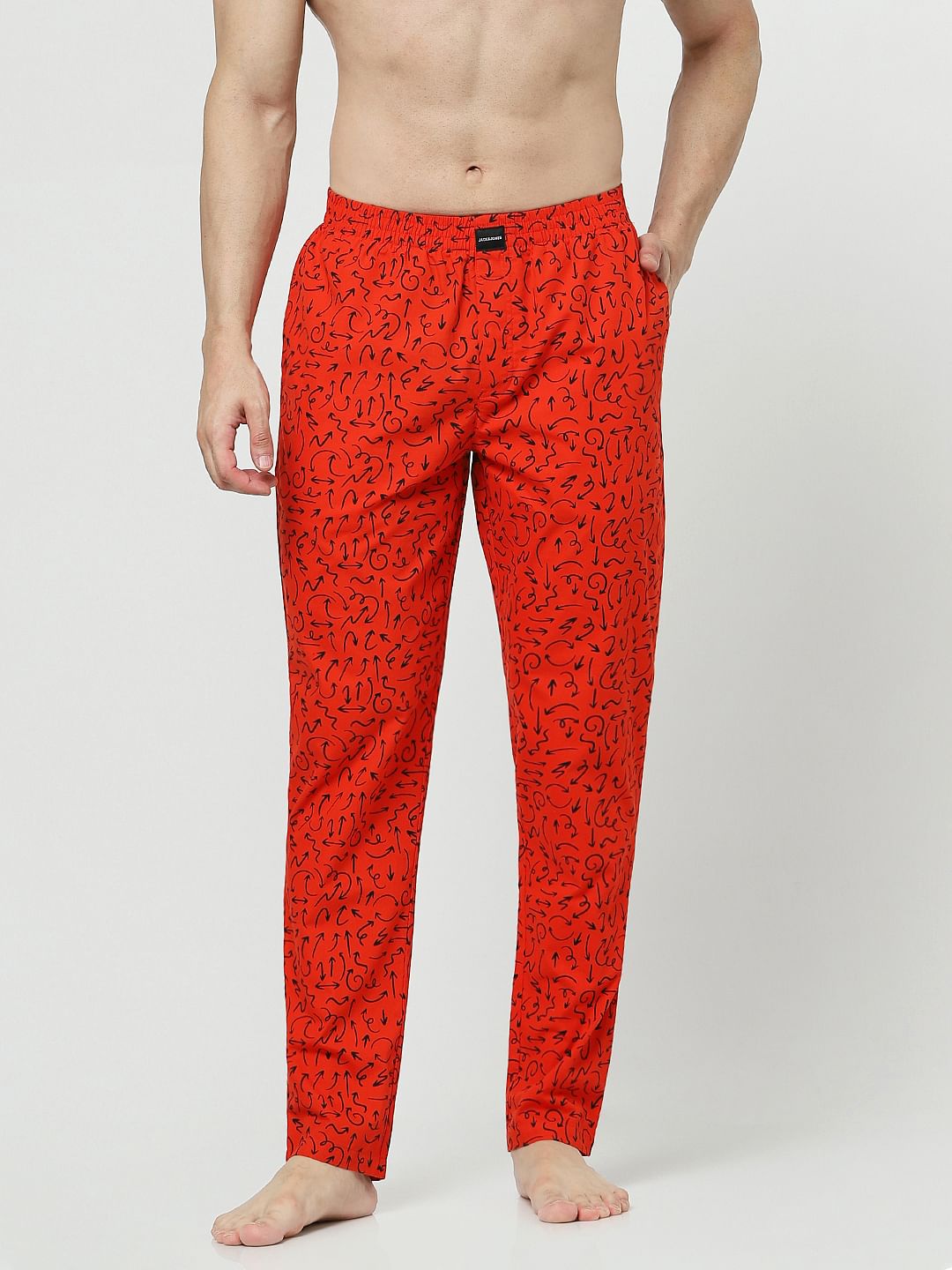 Red Printed Pyjamas