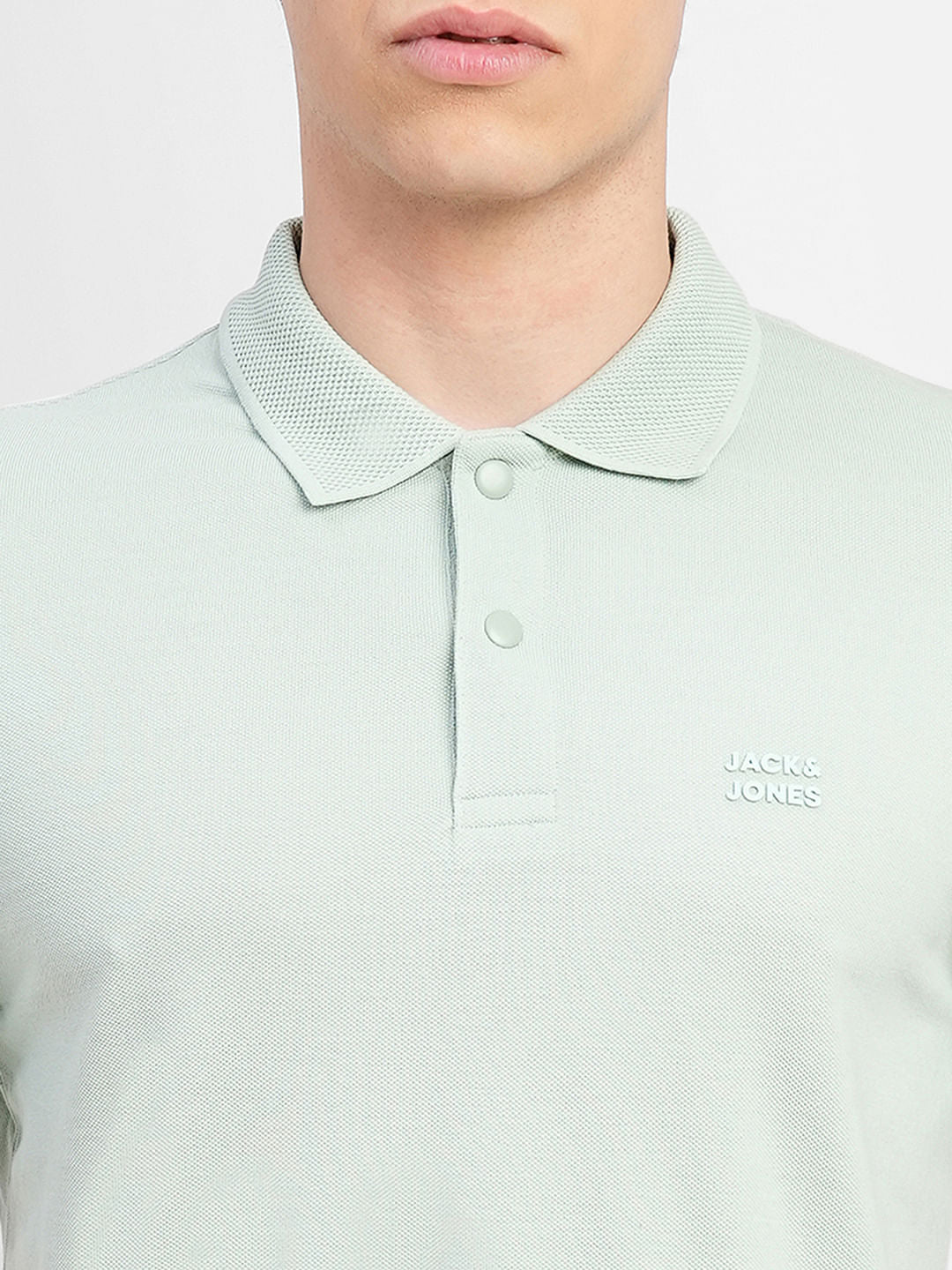 Green Logo Print Polo T-shirt