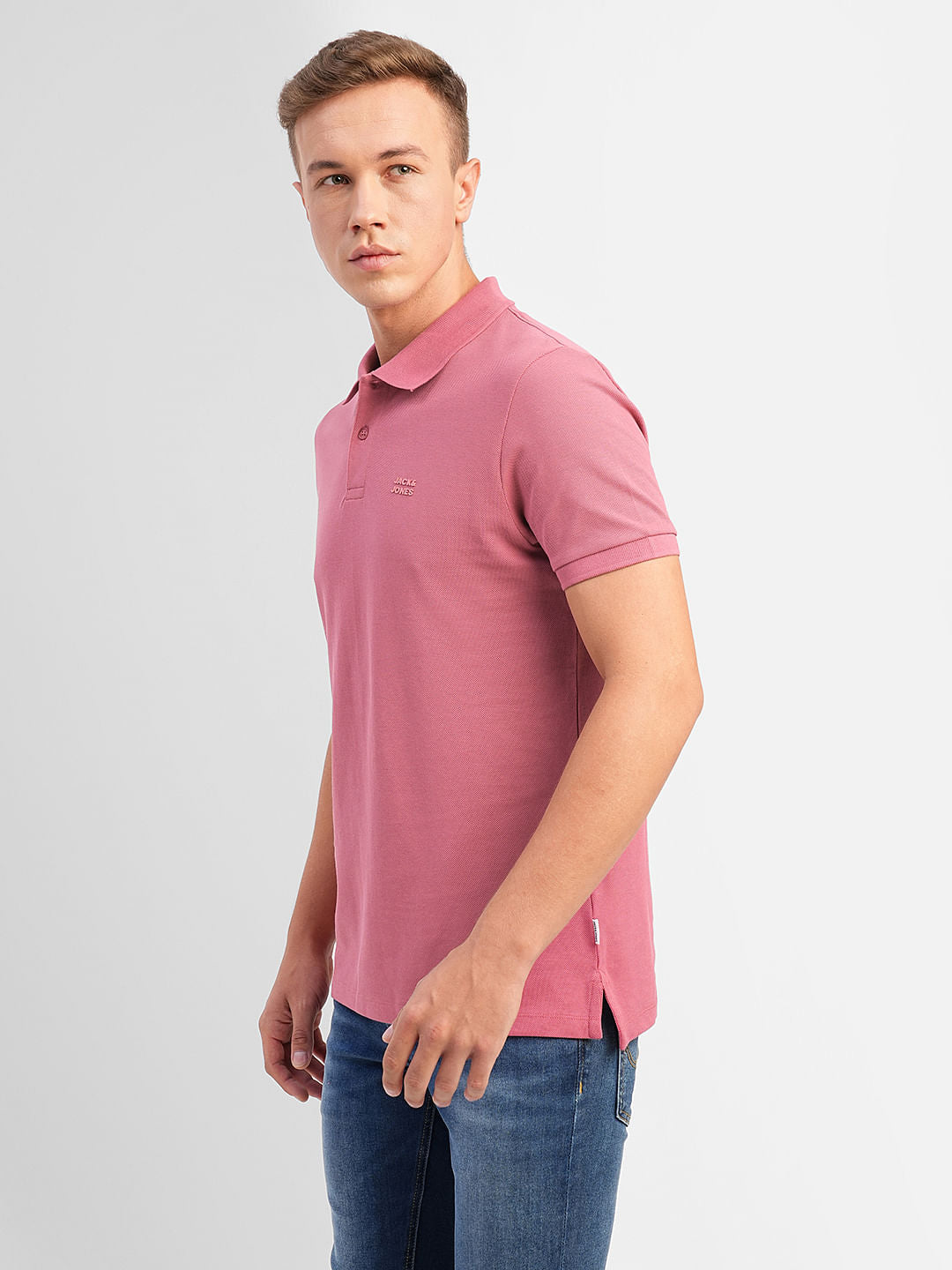 Mauve Polo Neck T-shirt