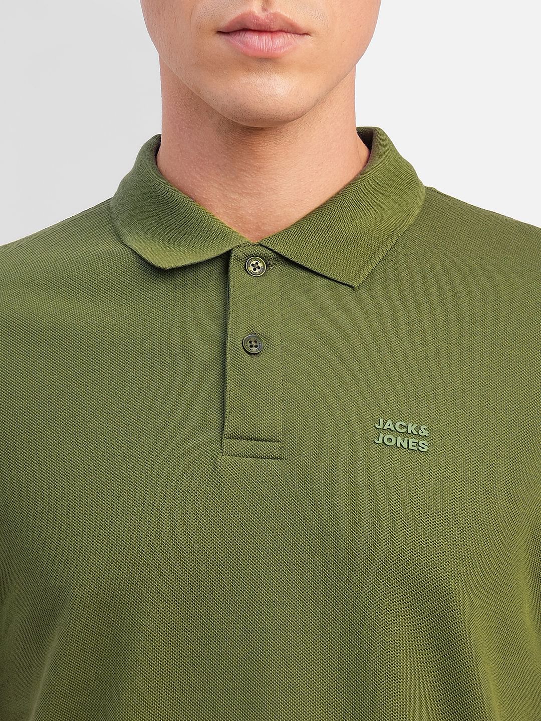 Green Polo Neck T-shirt