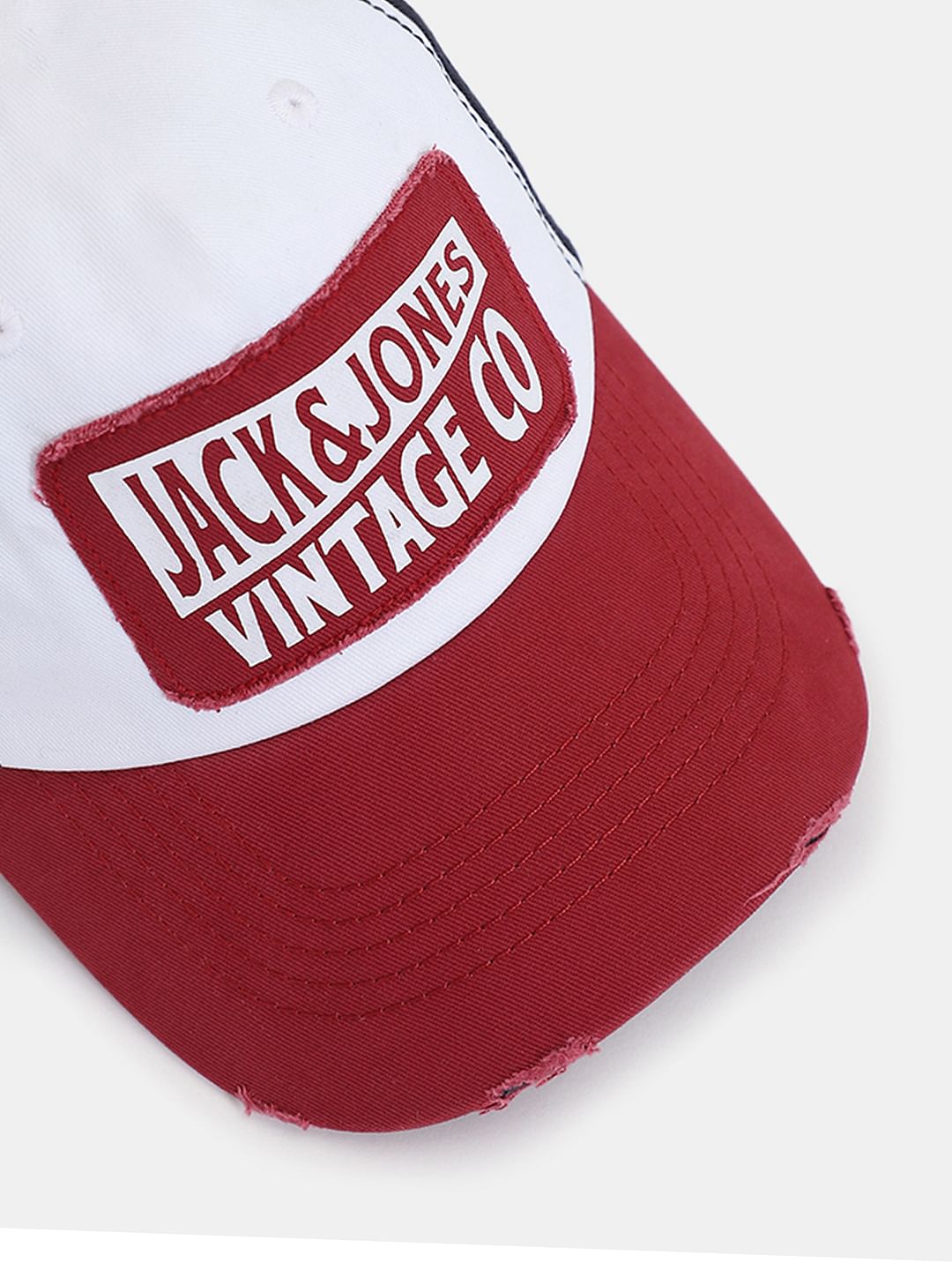 Red & White Logo Printed Cap