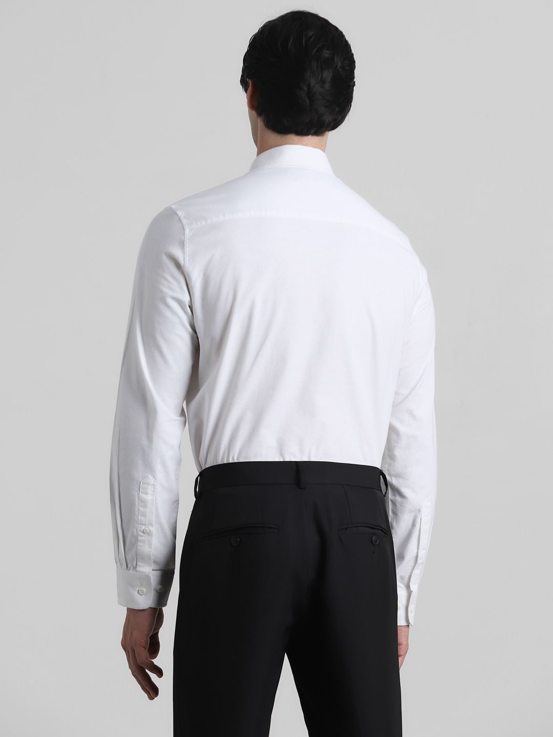 White Formal Full Sleeves Shirt