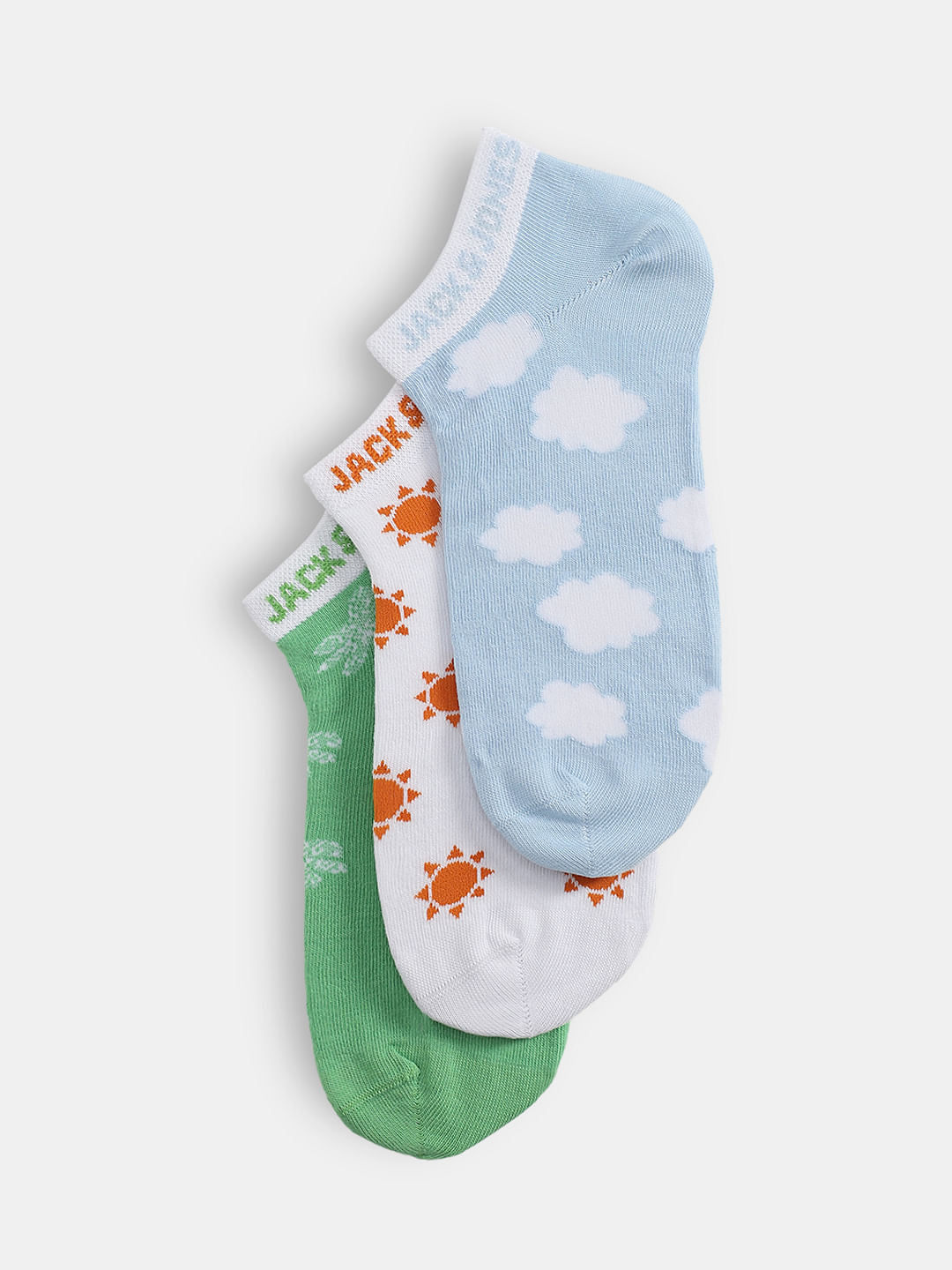 Pack of 3 Printed Socks