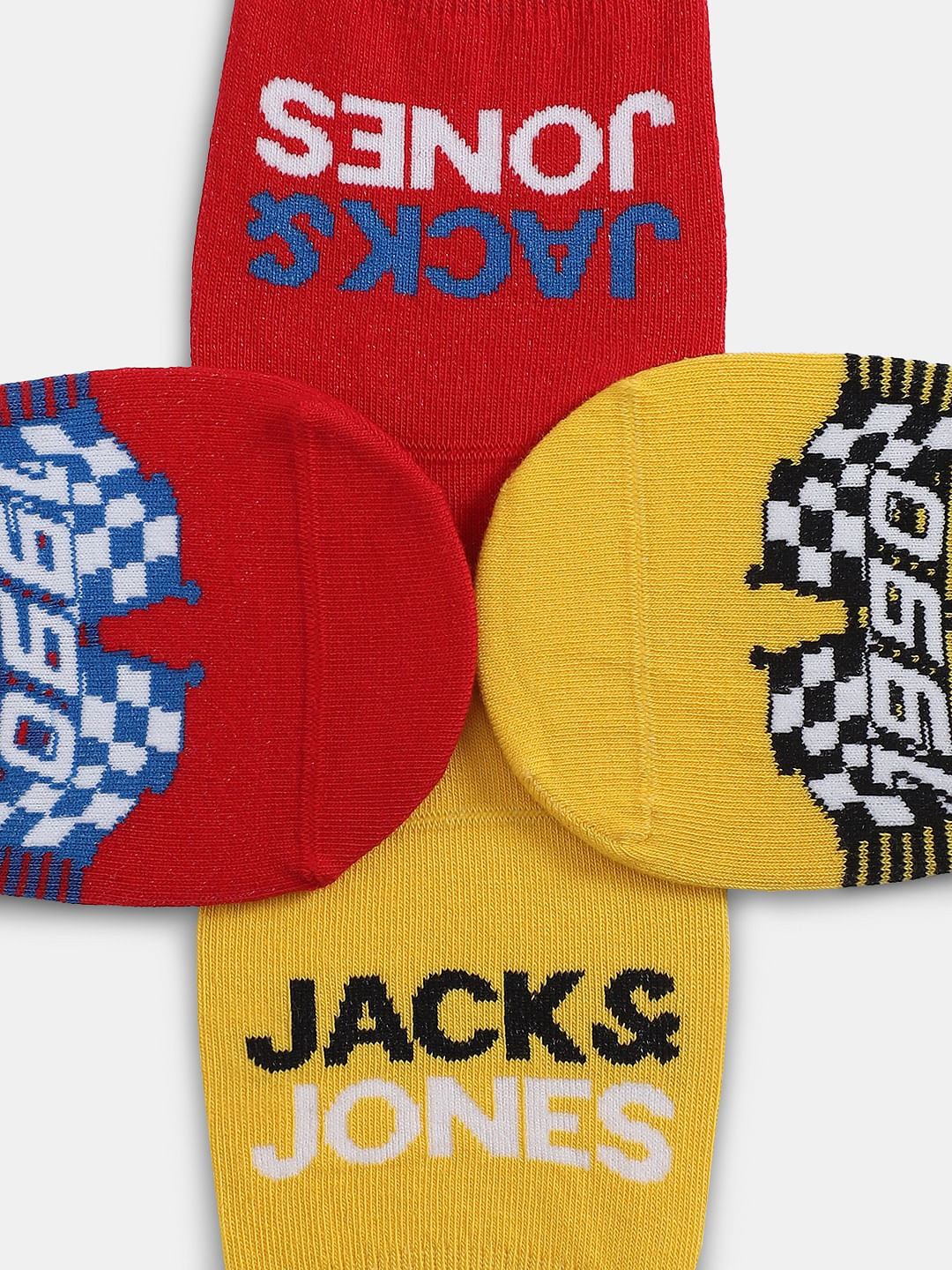 Pack of 2 Printed No-Show Socks