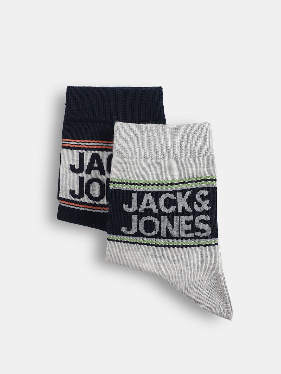 Pack of 2 Logo Print Mid-Length Socks