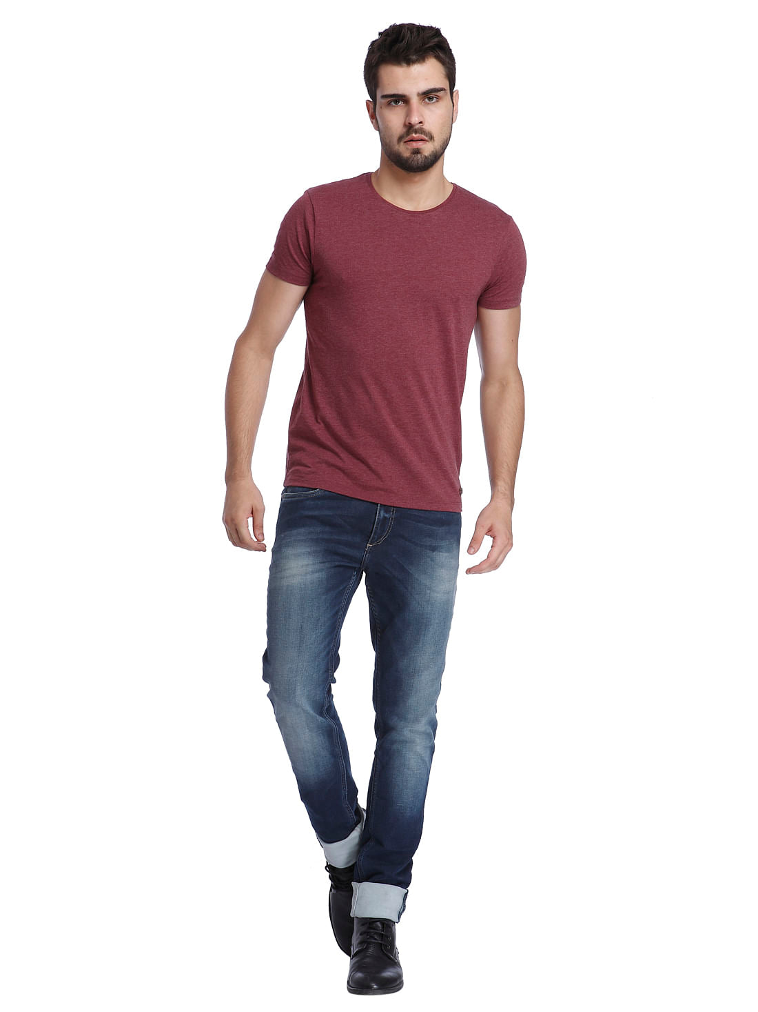 Solid Casual T-Shirt