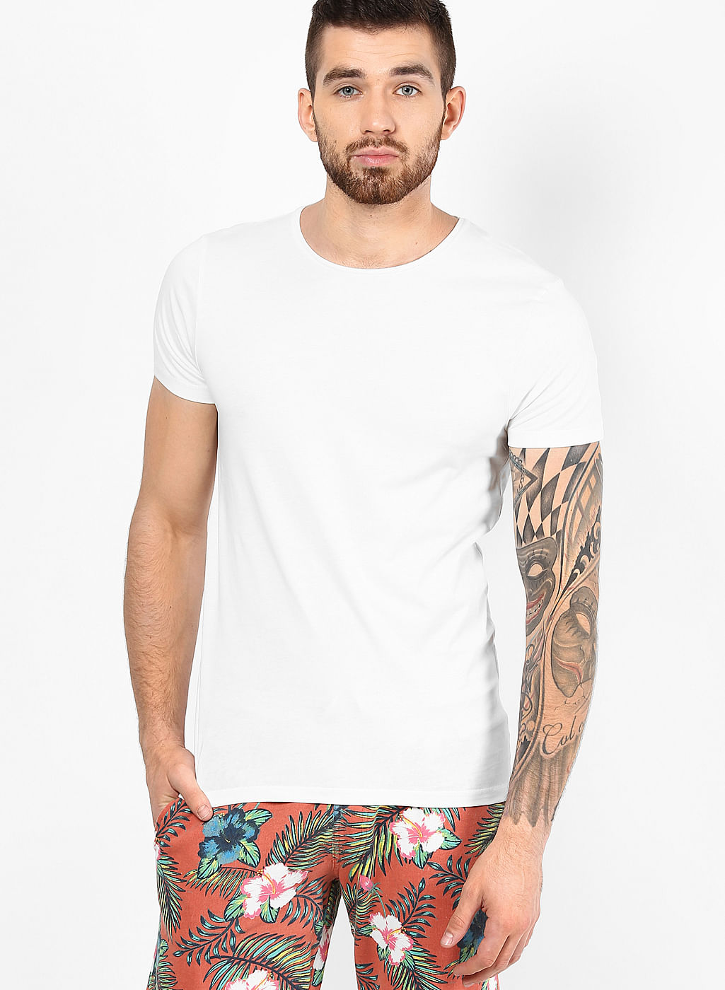 Solid Casual T-Shirt