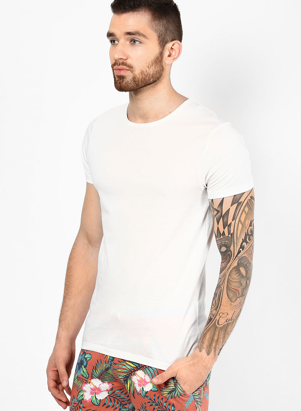 Solid Casual T-Shirt