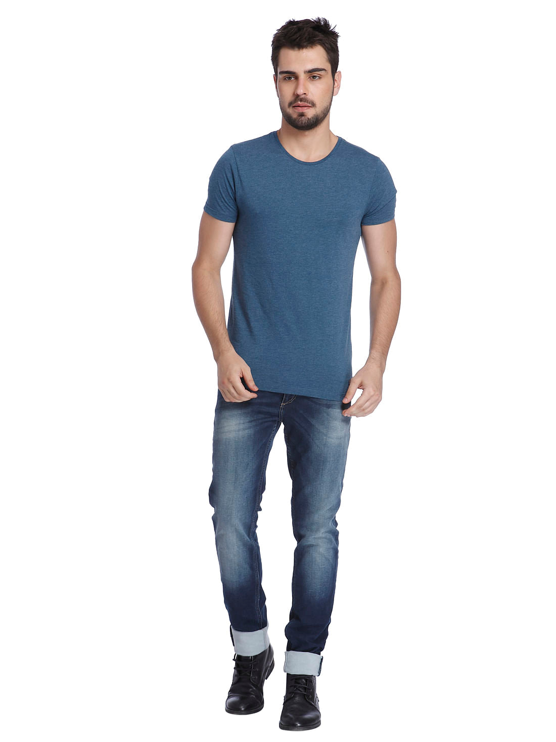Solid Casual T-Shirt