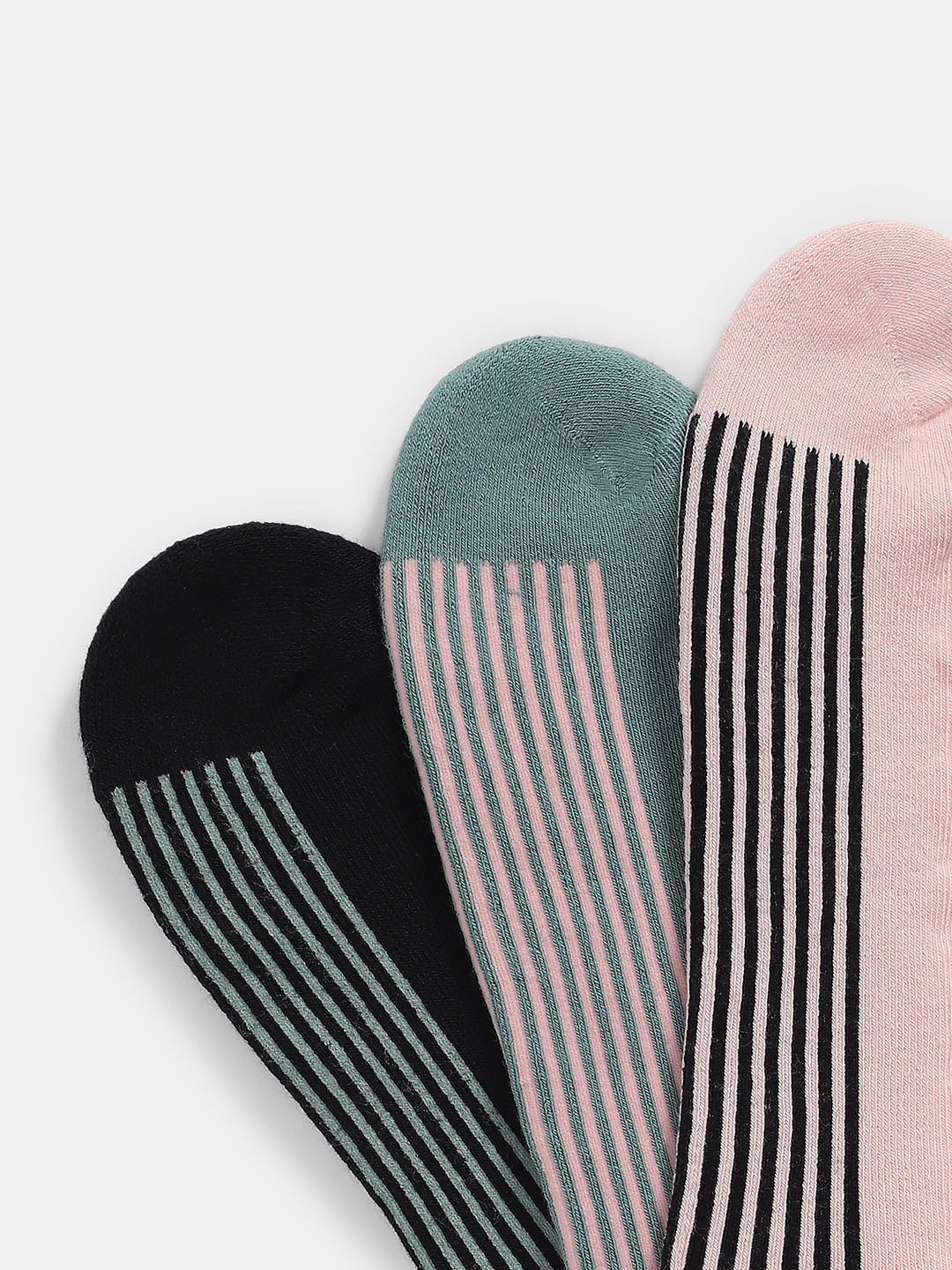 Pack of 3 Terry Ankle-Length Socks