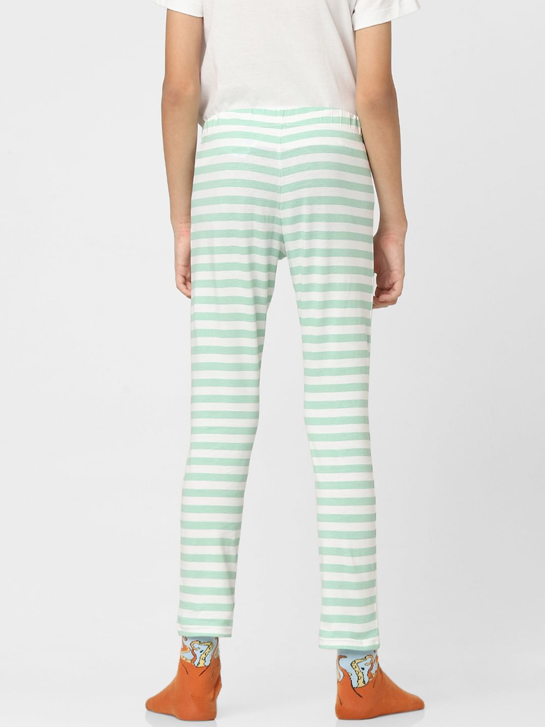 Boys Green Printed T-shirts & Pyjama Night Suit Set