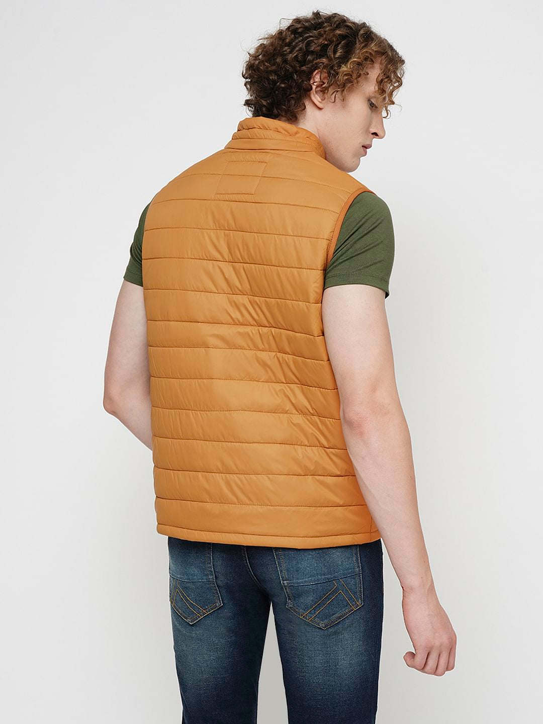 PRODUKT by JACK&JONES Bright Orange Sleeveless Puffer Vest