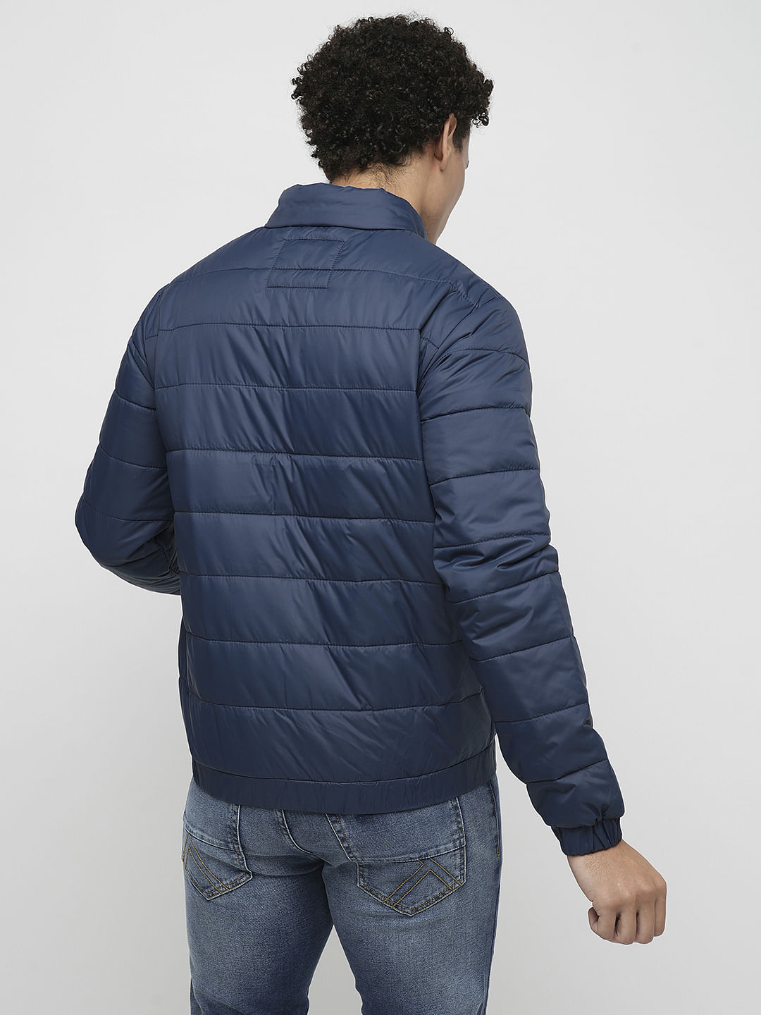 PRODUKT by JACK&JONES Blue High Neck Puffer Jacket