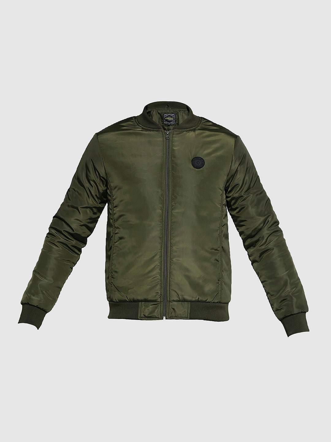 PRODUKT by JACK&JONES Green Zip-Up Bomber Jacket
