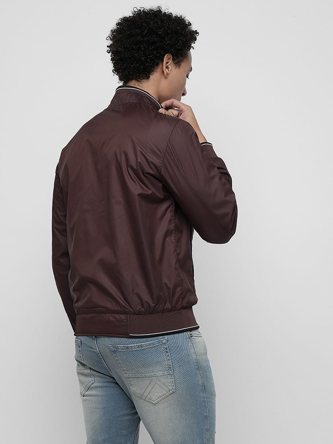 PRODUKT by JACK&JONES Dark Purple Zip-Up Polyfill Jacket